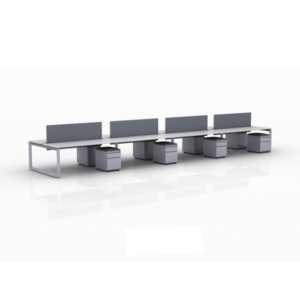 ICON Benching 8-Person Workspace (Double Run)