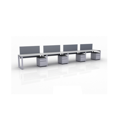 ICON Benching 4-Person Workspace (Single Run)