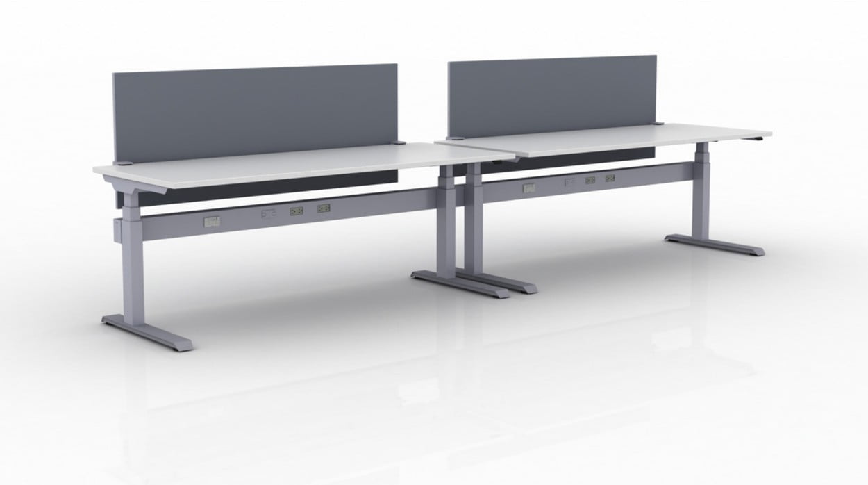 KINEX 2-Pack Single Run Benching, created with height adjustment in 2 stages. Model KN022 is 72x30 inches, and placed on a white background.