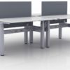 KINEX 4-Pack Double Run Benching, created with height adjustment in 3 stages. Model KN026 is 48x30 inches, and placed on a white background.