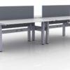 KINEX 4-Pack Double Run Benching, created with height adjustment in 3 stages. Model KN030 is 60x30 inches, and placed on a white background.