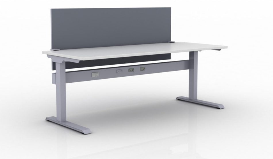 KINEX Benching 72x30 single workstation, created with height adjustment in 3 stages. Model KN045 is on a white background.