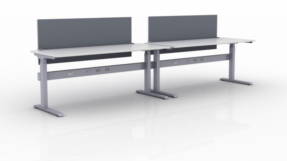KINEX 2-Pack Single Run Benching, created with height adjustment in 3 stages. Model KN046 is 72x30 inches, and placed on a white background.