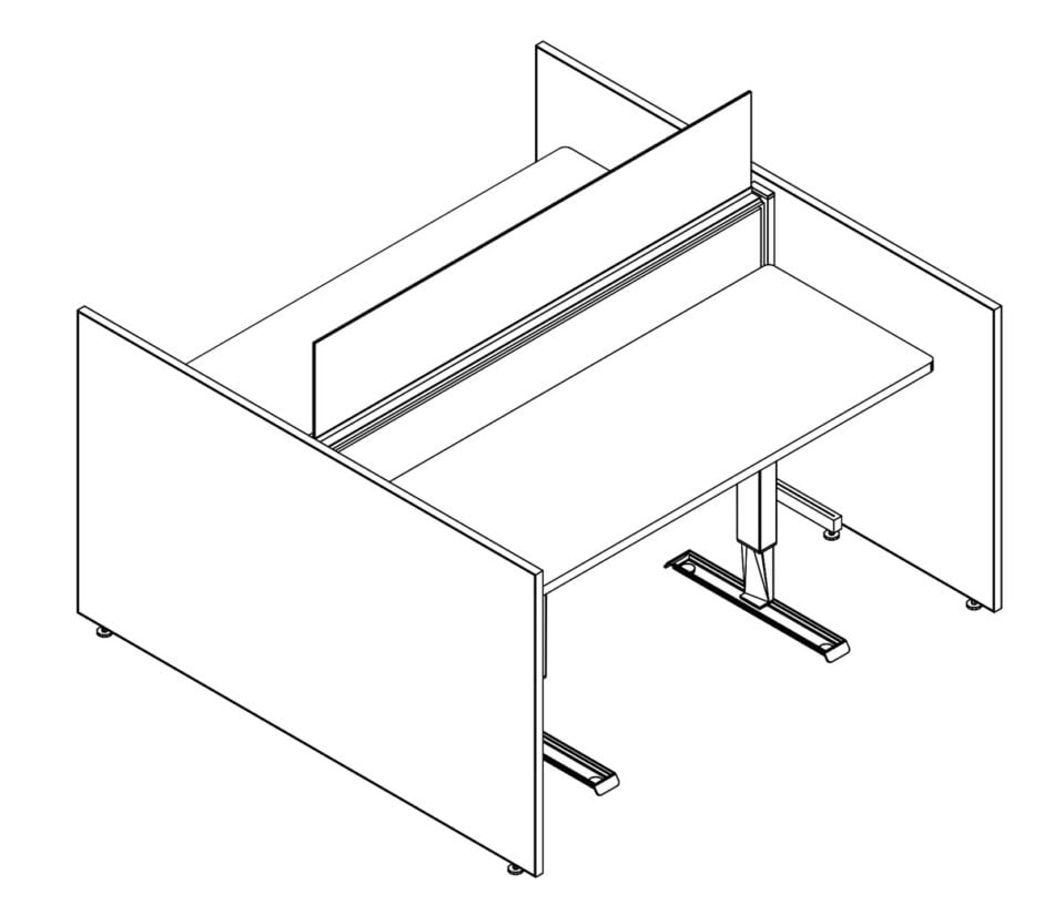 Technical drawing of EPB504, configured in a double run for two people.