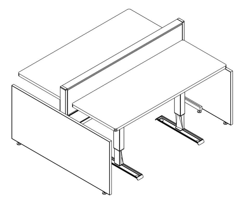Global Power Beam EPB5 Workstation -  Pack (Drawing)