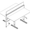 Technical drawing of EPB , configured in a double run for ___ people.