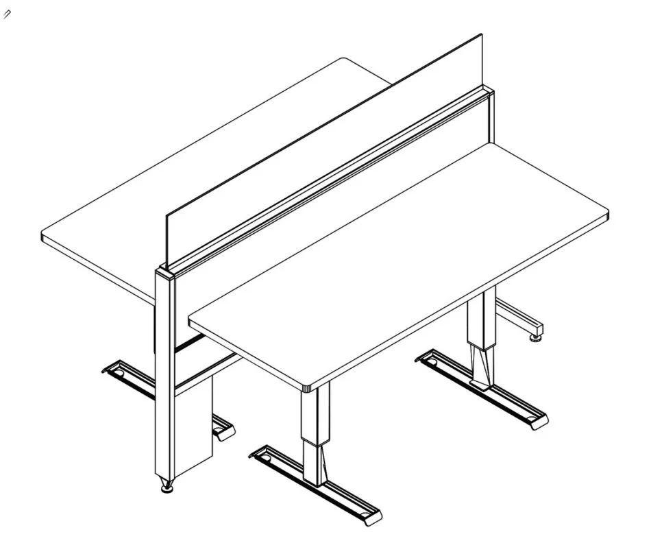 Technical drawing of EPB , configured in a double run for ___ people.