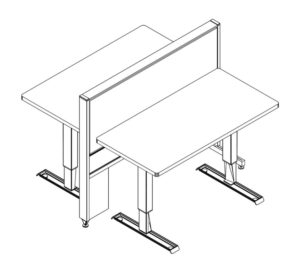 Technical drawing of EPB , configured in a double run for ___ people.