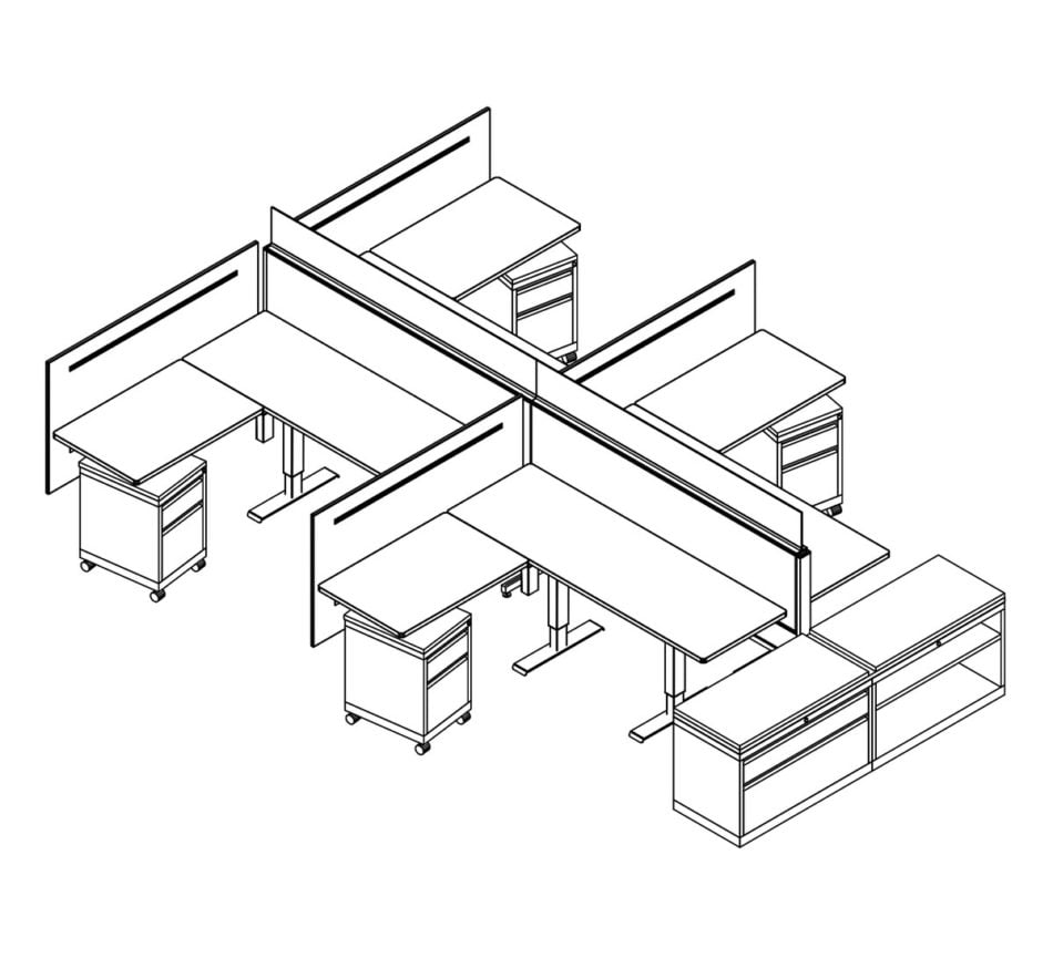 Technical drawing of EPB , configured in a double run for ___ people.