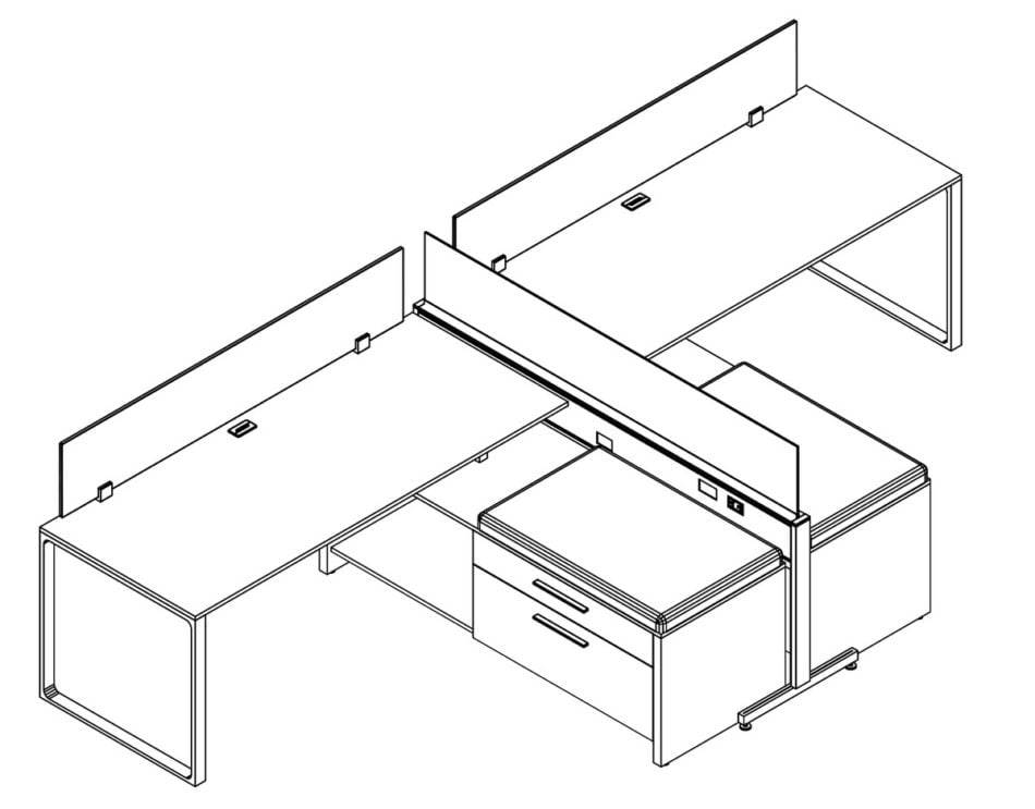 Technical drawing of EPB , configured in a double run for ___ people.