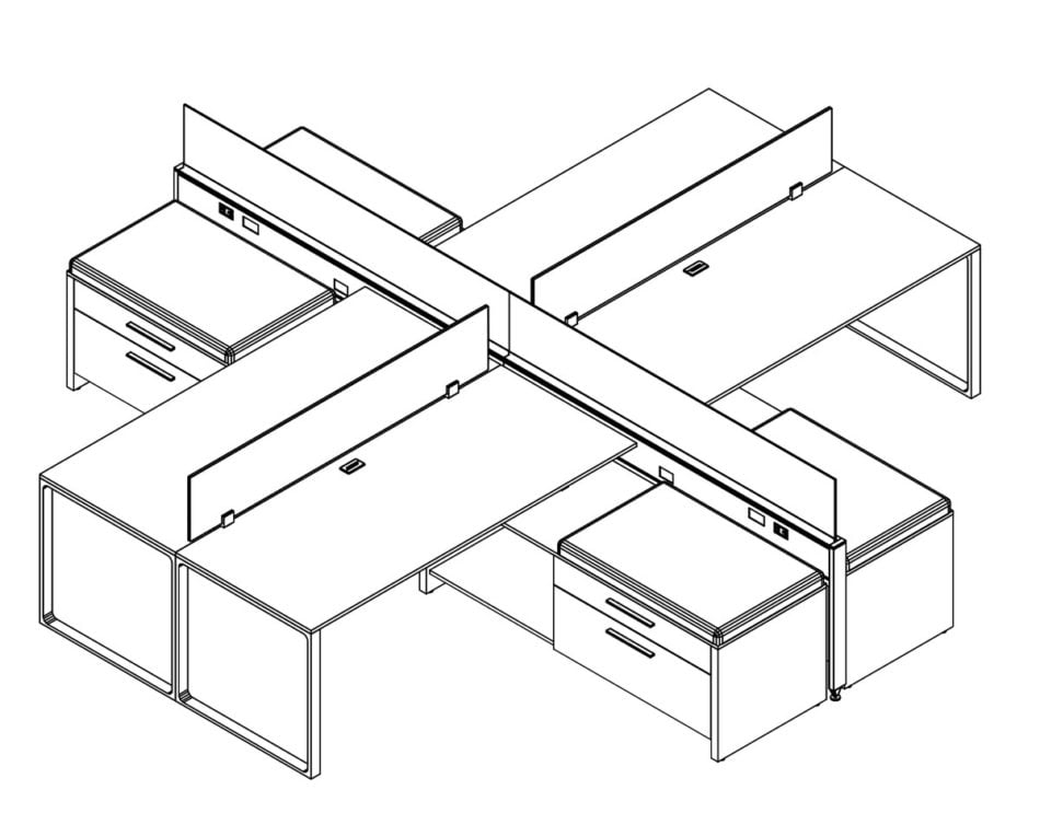 Technical drawing of EPB , configured in a double run for ___ people.