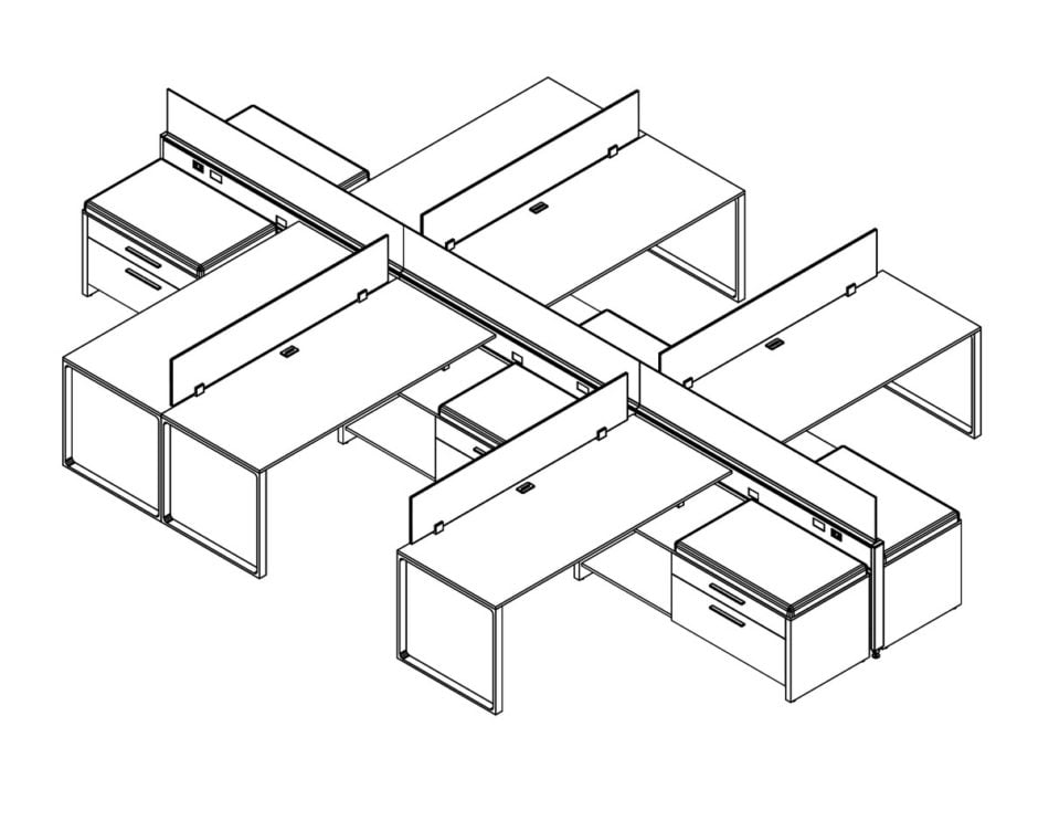Technical drawing of EPB , configured in a double run for ___ people.