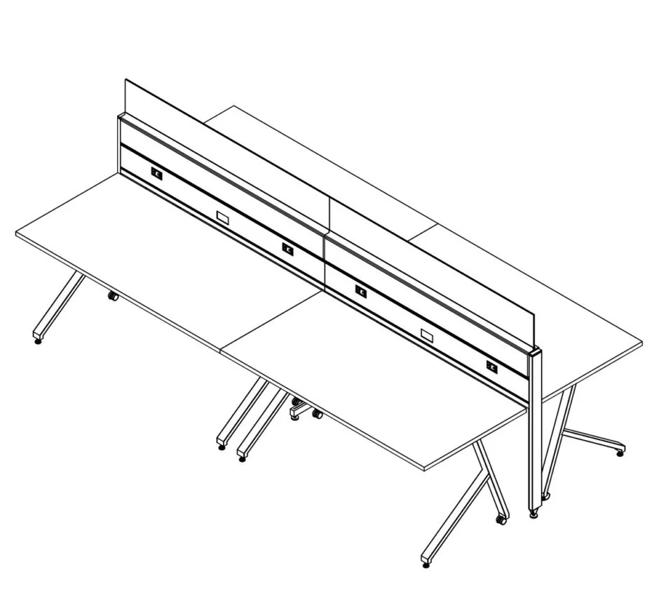 Technical drawing of EPB , configured in a double run for ___ people.