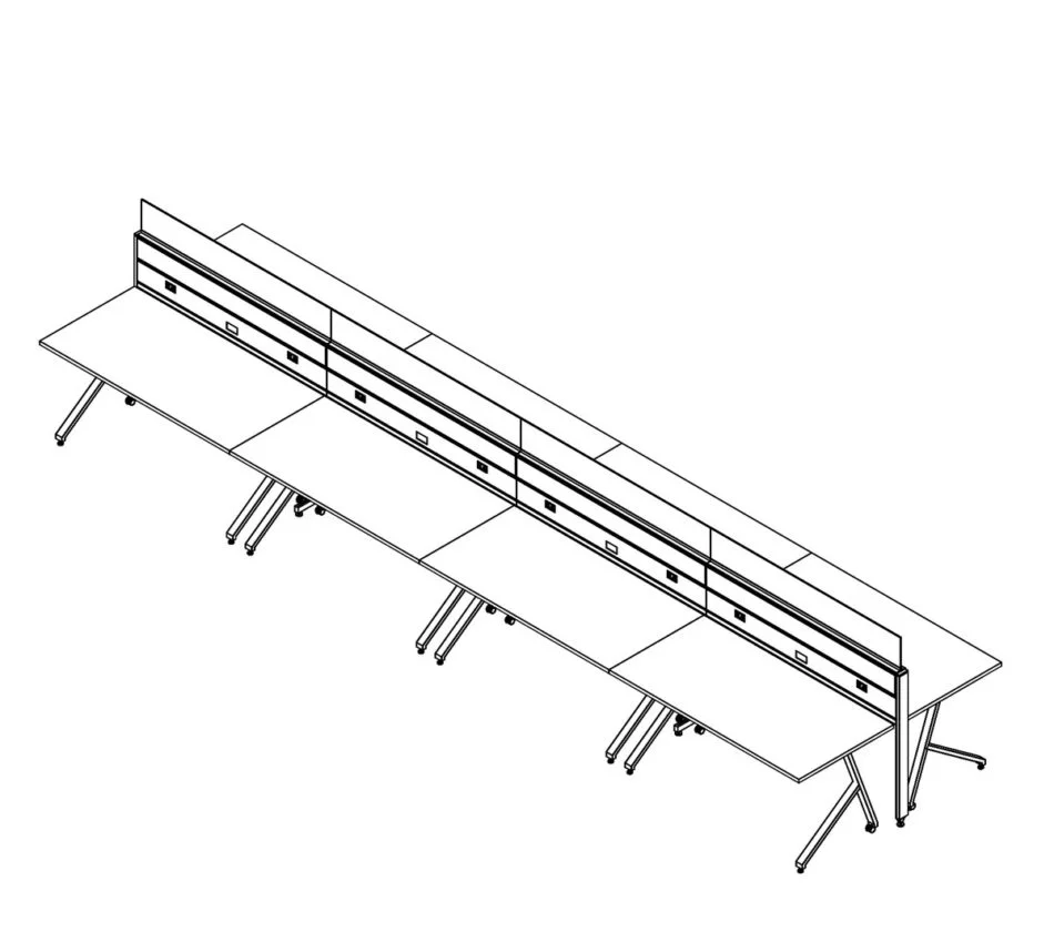 Technical drawing of EPB , configured in a double run for ___ people.