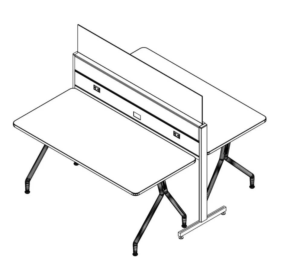 Technical drawing of EPB , configured in a double run for ___ people.