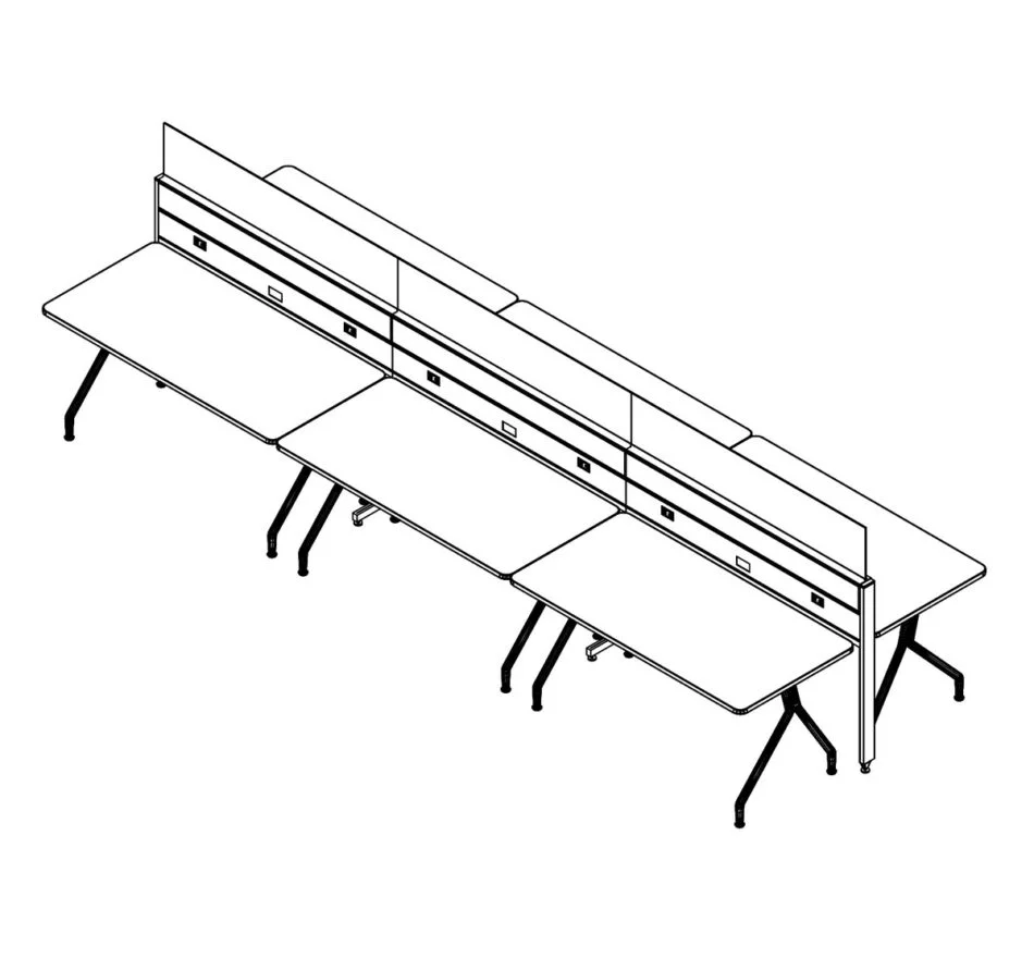 Technical drawing of EPB , configured in a double run for ___ people.