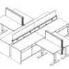 Technical drawing of EPB , configured in a double run for ___ people.