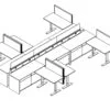 Technical drawing of EPB , configured in a double run for ___ people.