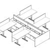 Technical drawing of EPB , configured in a double run for ___ people.