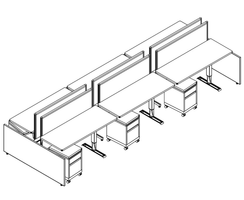 Global Power Beam EPB5 Workstation -  Pack (Drawing)