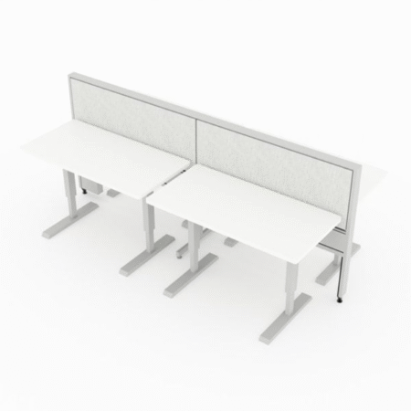 Evolve Power Beam Workstations with Laminate Privacy Panels - EPB508