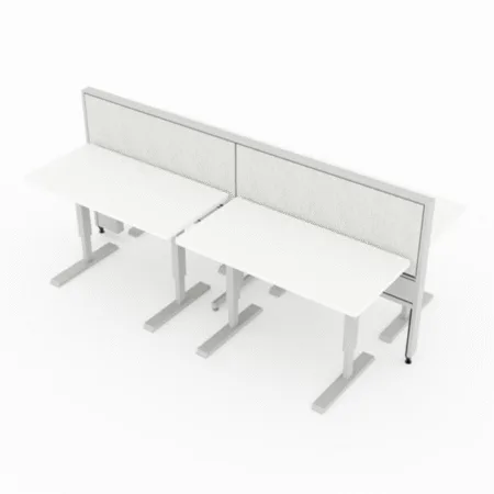 Evolve Power Beam Workstations with Laminate Privacy Panels - EPB508