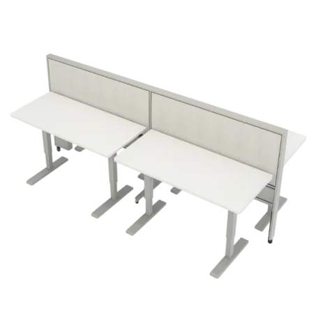 Evolve Power Beam Workstations with Laminate Privacy Panels - EPB508