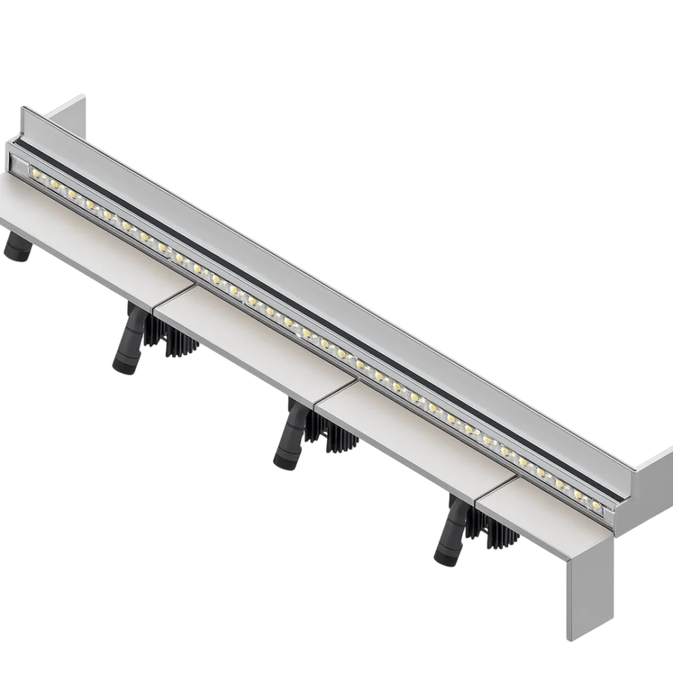 Evolve Power Beam Training Room Table, Raceway with Glass Topped Wall Panels, Meetings and Workshops - EPB528