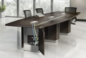 conference room brown table