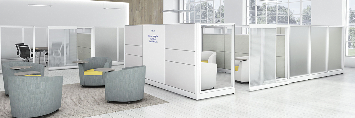 White and Grey Office Furniture Houston Texas | Rosi Office Systems