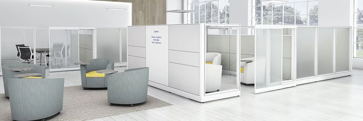 White and Grey Office Furniture Houston Texas | Rosi Office Systems