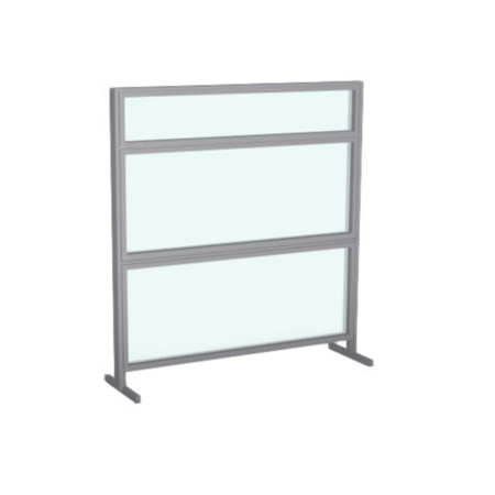 Evolve Wellness Freestanding Privacy Panel, Clear Acrylic