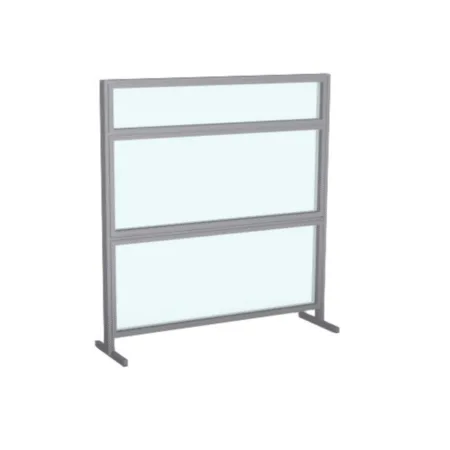 Evolve Wellness Freestanding Privacy Panel, Clear Acrylic