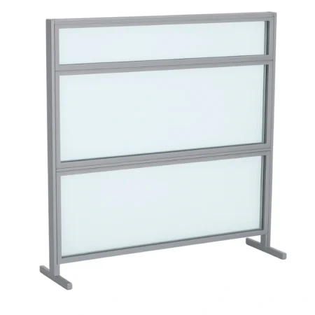 Evolve Wellness Freestanding Privacy Panel, Clear Acrylic