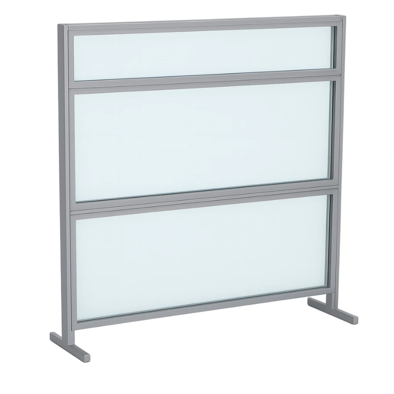 Evolve Wellness Freestanding Privacy Panel, Clear Acrylic