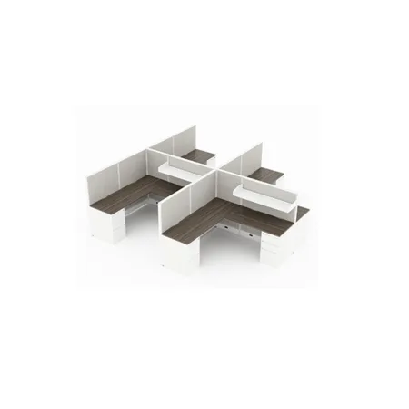 Office Cubicle Storage Compile 4-Pack 54" H Office Cubicle System 6X6 with Storage