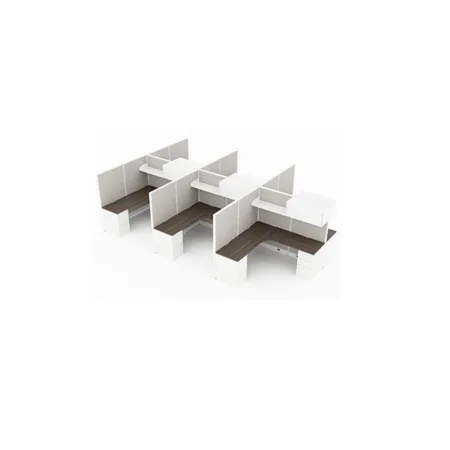 Compile 6-pack 66" H Office Cubicle System 6X6 with Storage