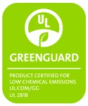Logo for the UL's Low Chemical (Indoor) Emission certification.