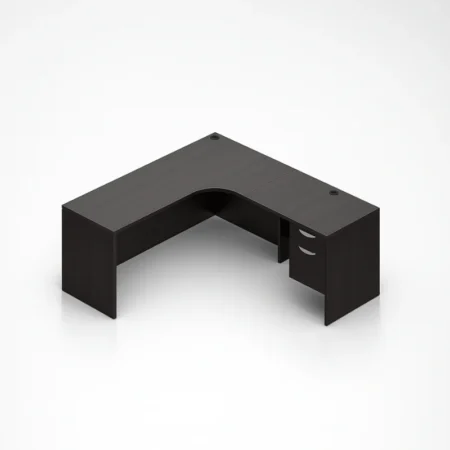 (Set) L-Shaped 71" Credenza With Left Corner Extension