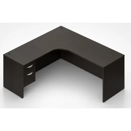 (Set) L-Shaped 71" Credenza With Right Corner Extension