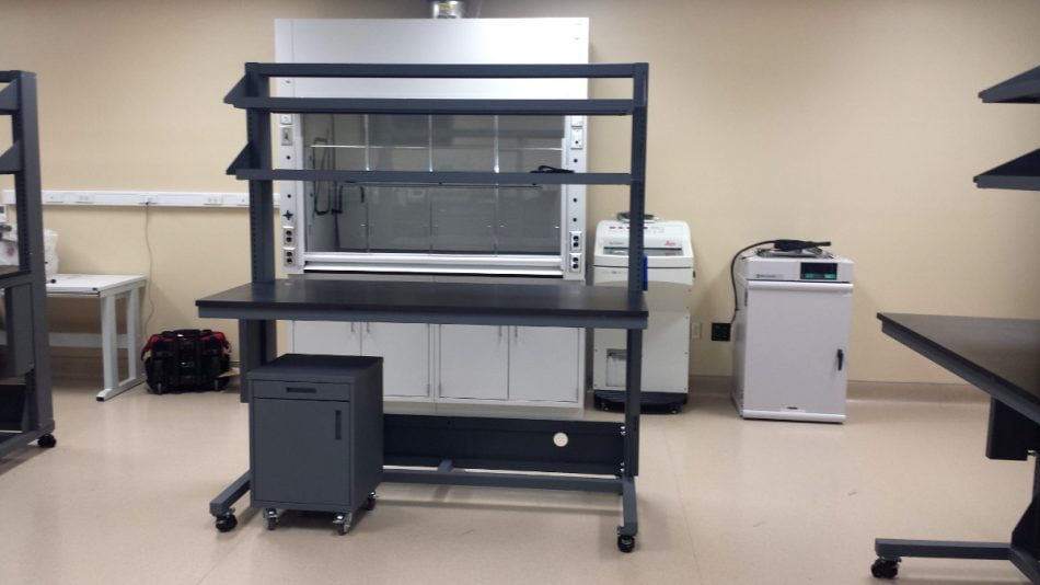 lab equipment cart
