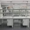 stainelss and white benches and storage