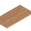 Orthographic view of the SL4824 Common Top surface for Offices-to-Go desking. It is shown here in an Autumn Walnut finish.
