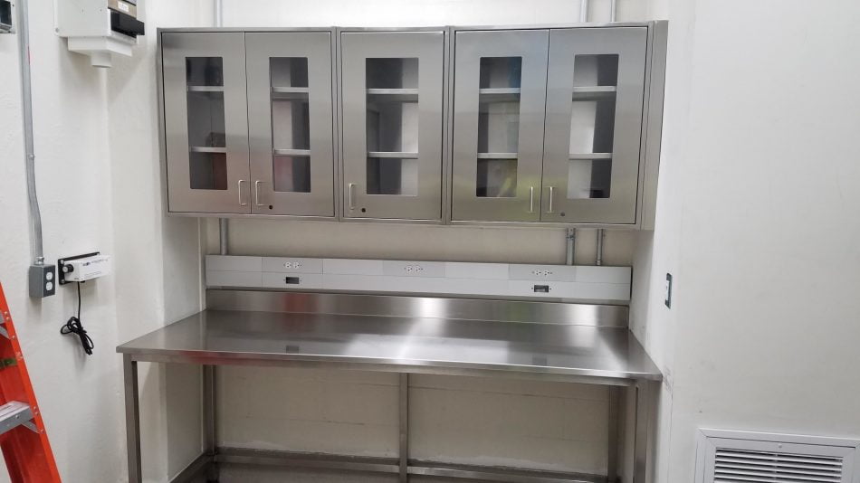 new laboratory work area