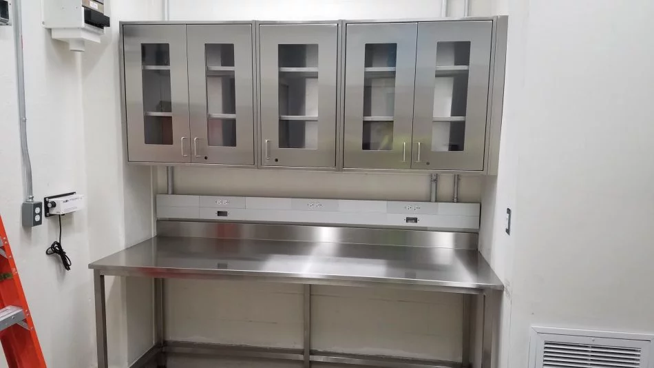 new laboratory work area
