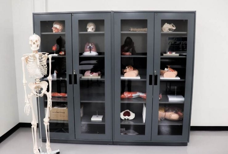 grey laboratory cases