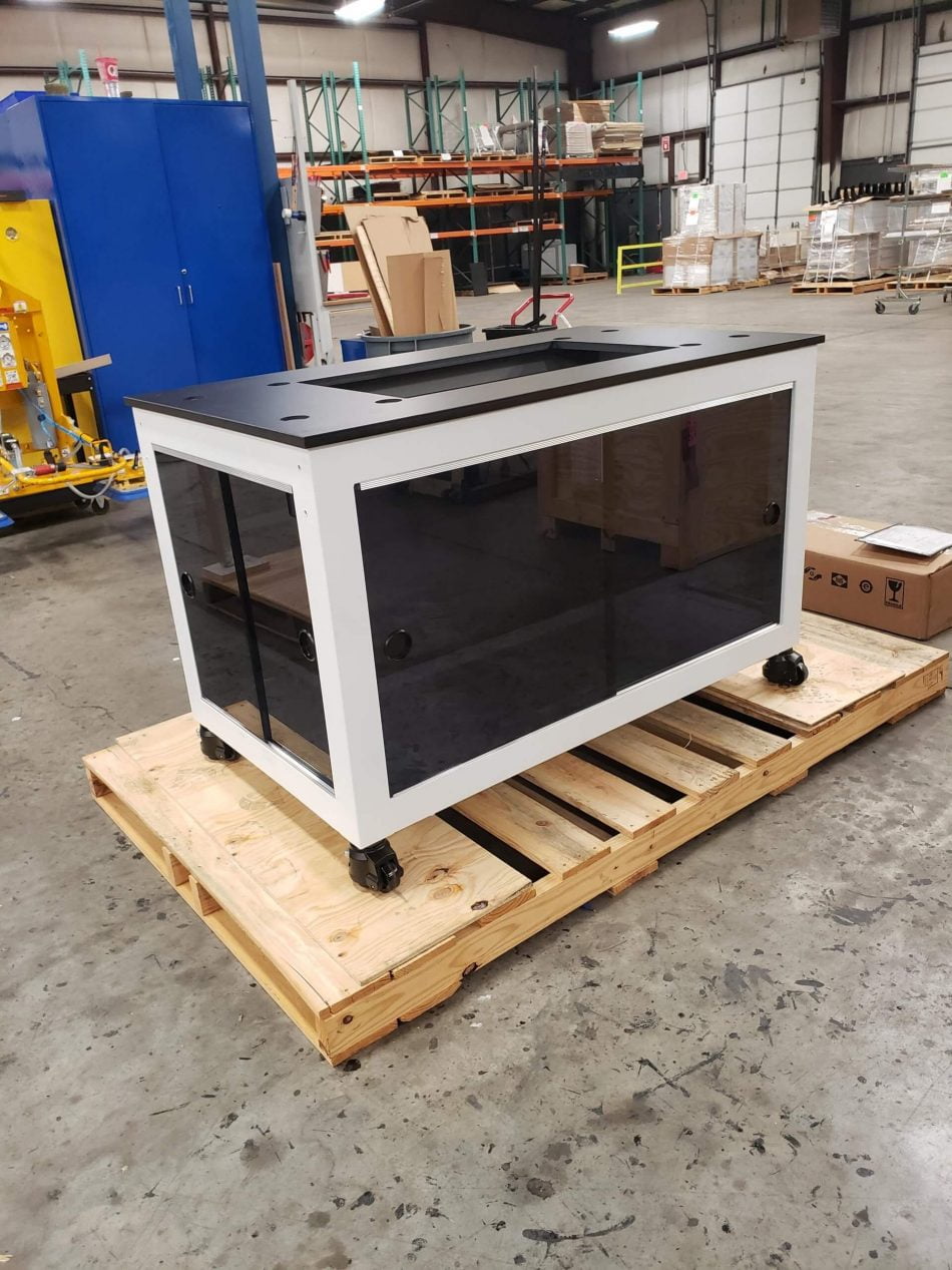 lab cart in factory