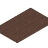 Orthographic view of the SL4830 Common Top surface for Offices-to-Go desking. It is shown here in an American Dark Cherry finish.