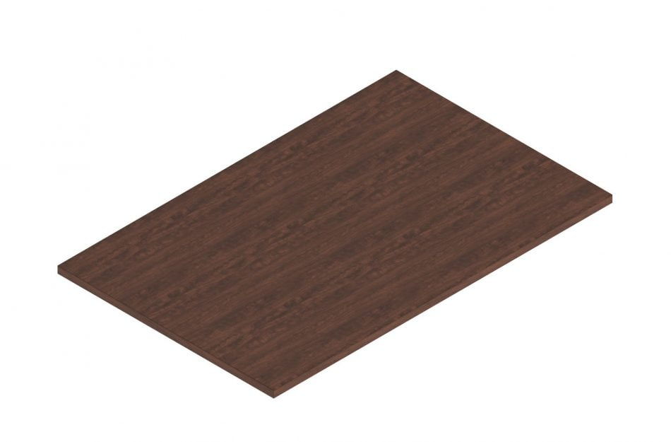 Orthographic view of the SL4830 Common Top surface for Offices-to-Go desking. It is shown here in an American Dark Cherry finish.