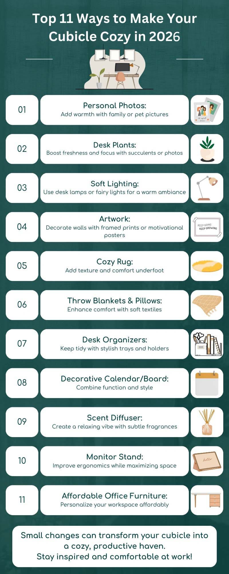 Ways to Make Your Cubicle Cozy-2026